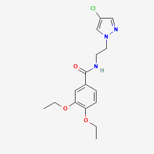 N-[2-(4-chloro-1H-pyrazol-1-yl)ethyl]-3,4-diethoxybenzamide