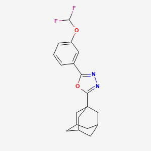 2-(1-adamantyl)-5-[3-(difluoromethoxy)phenyl]-1,3,4-oxadiazole