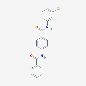 molecular formula C20H15ClN2O2 B435609 4-benzamido-N-(3-chlorophenyl)benzamide CAS No. 204117-81-7