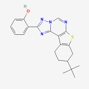 2-[9-(TERT-BUTYL)-8,9,10,11-TETRAHYDRO[1]BENZOTHIENO[3,2-E][1,2,4]TRIAZOLO[1,5-C]PYRIMIDIN-2-YL]PHENOL