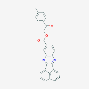 2-(3,4-Dimethylphenyl)-2-oxoethyl acenaphtho[1,2-b]quinoxaline-9-carboxylate