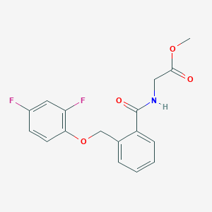 METHYL 2-({2-[(2,4-DIFLUOROPHENOXY)METHYL]BENZOYL}AMINO)ACETATE