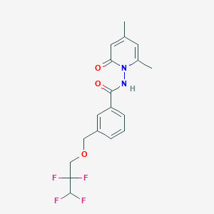 N-[2,4-DIMETHYL-6-OXO-1(6H)-PYRIDINYL]-3-[(2,2,3,3-TETRAFLUOROPROPOXY)METHYL]BENZAMIDE