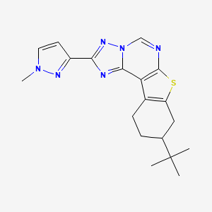 9-(TERT-BUTYL)-2-(1-METHYL-1H-PYRAZOL-3-YL)-8,9,10,11-TETRAHYDRO[1]BENZOTHIENO[3,2-E][1,2,4]TRIAZOLO[1,5-C]PYRIMIDINE