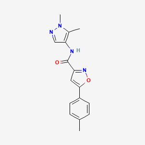 N-(1,5-dimethyl-1H-pyrazol-4-yl)-5-(4-methylphenyl)-3-isoxazolecarboxamide