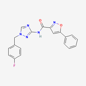 N-[1-(4-fluorobenzyl)-1H-1,2,4-triazol-3-yl]-5-phenyl-3-isoxazolecarboxamide