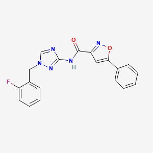 N-[1-(2-fluorobenzyl)-1H-1,2,4-triazol-3-yl]-5-phenyl-3-isoxazolecarboxamide