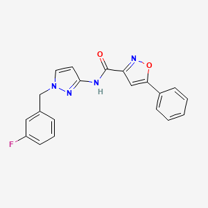 N-[1-(3-fluorobenzyl)-1H-pyrazol-3-yl]-5-phenyl-3-isoxazolecarboxamide