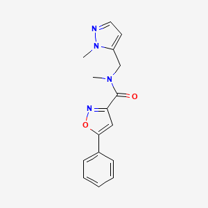 N-methyl-N-[(1-methyl-1H-pyrazol-5-yl)methyl]-5-phenyl-3-isoxazolecarboxamide