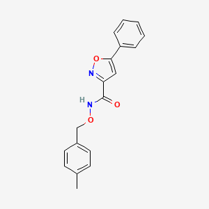 N-[(4-methylbenzyl)oxy]-5-phenyl-3-isoxazolecarboxamide