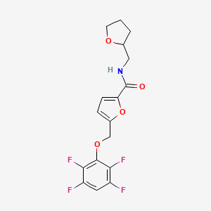 5-[(2,3,5,6-tetrafluorophenoxy)methyl]-N-(tetrahydro-2-furanylmethyl)-2-furamide