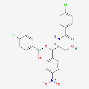 2-[(4-chlorobenzoyl)amino]-3-hydroxy-1-(4-nitrophenyl)propyl 4-chlorobenzoate