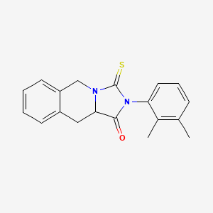 molecular formula C19H18N2OS B4356529 2-(2,3-dimethylphenyl)-3-thioxo-2,3,10,10a-tetrahydroimidazo[1,5-b]isoquinolin-1(5H)-one 