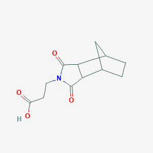 molecular formula C12H15NO4 B435653 3-(3,5-Dioxo-4-aza-tricyclo[5.2.1.0*2,6*]-dec-4-yl)-propionic acid CAS No. 355412-67-8