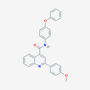 2-(4-methoxyphenyl)-N-(4-phenoxyphenyl)quinoline-4-carboxamide