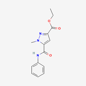 ethyl 5-(anilinocarbonyl)-1-methyl-1H-pyrazole-3-carboxylate