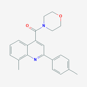 8-Methyl-2-(4-methylphenyl)-4-(4-morpholinylcarbonyl)quinoline