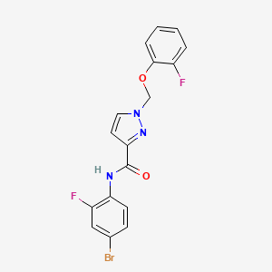 N-(4-bromo-2-fluorophenyl)-1-[(2-fluorophenoxy)methyl]-1H-pyrazole-3-carboxamide