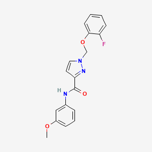 1-[(2-fluorophenoxy)methyl]-N-(3-methoxyphenyl)-1H-pyrazole-3-carboxamide