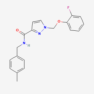 1-[(2-fluorophenoxy)methyl]-N-(4-methylbenzyl)-1H-pyrazole-3-carboxamide