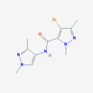 4-bromo-N-(1,3-dimethyl-1H-pyrazol-4-yl)-1,3-dimethyl-1H-pyrazole-5-carboxamide