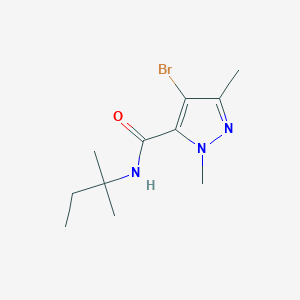 4-bromo-N-(1,1-dimethylpropyl)-1,3-dimethyl-1H-pyrazole-5-carboxamide