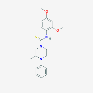 N-(2,4-dimethoxyphenyl)-3-methyl-4-(4-methylphenyl)piperazine-1-carbothioamide