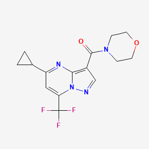 5-cyclopropyl-3-(4-morpholinylcarbonyl)-7-(trifluoromethyl)pyrazolo[1,5-a]pyrimidine