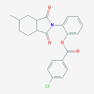 2-(5-methyl-1,3-dioxooctahydro-2H-isoindol-2-yl)phenyl 4-chlorobenzoate