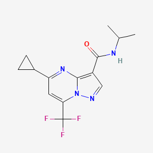 5-cyclopropyl-N-isopropyl-7-(trifluoromethyl)pyrazolo[1,5-a]pyrimidine-3-carboxamide