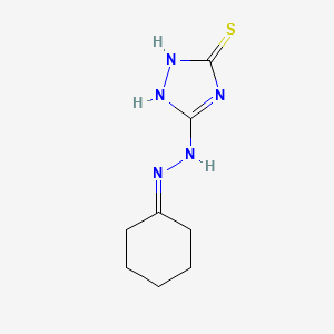 cyclohexanone (5-thioxo-4,5-dihydro-1H-1,2,4-triazol-3-yl)hydrazone