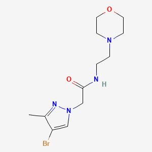 2-(4-BROMO-3-METHYL-1H-PYRAZOL-1-YL)-N-(2-MORPHOLINOETHYL)ACETAMIDE