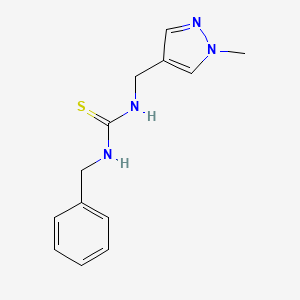 N-benzyl-N'-[(1-methyl-1H-pyrazol-4-yl)methyl]thiourea