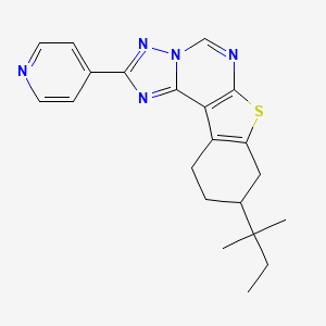 9-(TERT-PENTYL)-2-(4-PYRIDYL)-8,9,10,11-TETRAHYDRO[1]BENZOTHIENO[3,2-E][1,2,4]TRIAZOLO[1,5-C]PYRIMIDINE