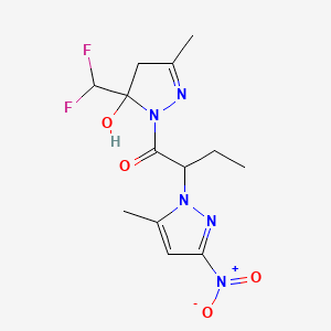 1-[5-(DIFLUOROMETHYL)-5-HYDROXY-3-METHYL-4,5-DIHYDRO-1H-PYRAZOL-1-YL]-2-(5-METHYL-3-NITRO-1H-PYRAZOL-1-YL)-1-BUTANONE