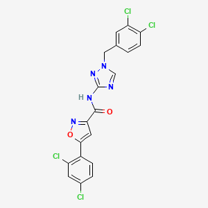 N-[1-(3,4-dichlorobenzyl)-1H-1,2,4-triazol-3-yl]-5-(2,4-dichlorophenyl)-3-isoxazolecarboxamide