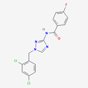 N-[1-(2,4-dichlorobenzyl)-1H-1,2,4-triazol-3-yl]-4-fluorobenzamide