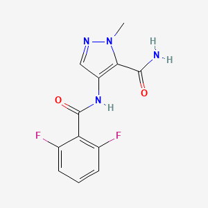 4-[(2,6-difluorobenzoyl)amino]-1-methyl-1H-pyrazole-5-carboxamide