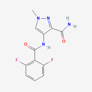 4-[(2,6-difluorobenzoyl)amino]-1-methyl-1H-pyrazole-3-carboxamide