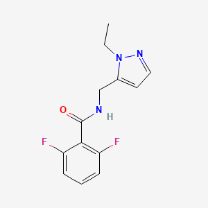 N-[(1-ethyl-1H-pyrazol-5-yl)methyl]-2,6-difluorobenzamide