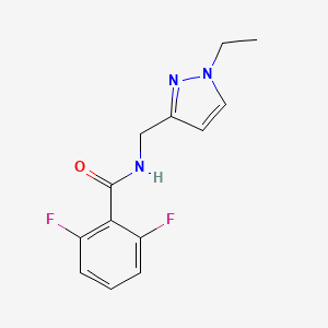 N-[(1-ethyl-1H-pyrazol-3-yl)methyl]-2,6-difluorobenzamide