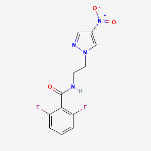 2,6-difluoro-N-[2-(4-nitro-1H-pyrazol-1-yl)ethyl]benzamide