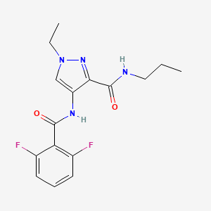 4-[(2,6-difluorobenzoyl)amino]-1-ethyl-N-propyl-1H-pyrazole-3-carboxamide