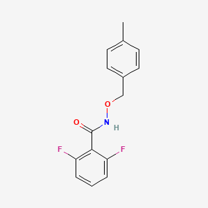 molecular formula C15H13F2NO2 B4357181 2,6-difluoro-N-[(4-methylbenzyl)oxy]benzamide 