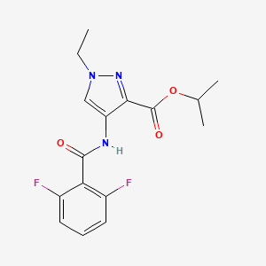 isopropyl 4-[(2,6-difluorobenzoyl)amino]-1-ethyl-1H-pyrazole-3-carboxylate