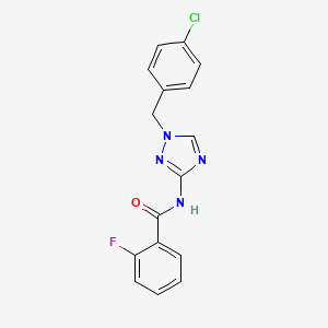 N-[1-(4-chlorobenzyl)-1H-1,2,4-triazol-3-yl]-2-fluorobenzamide