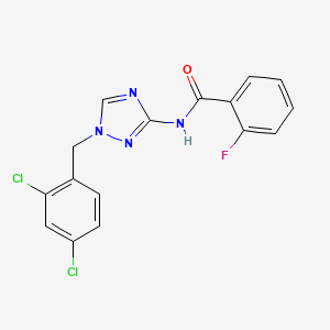 N-[1-(2,4-dichlorobenzyl)-1H-1,2,4-triazol-3-yl]-2-fluorobenzamide