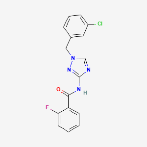 N-[1-(3-chlorobenzyl)-1H-1,2,4-triazol-3-yl]-2-fluorobenzamide