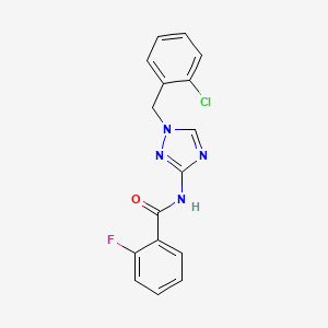 N-[1-(2-chlorobenzyl)-1H-1,2,4-triazol-3-yl]-2-fluorobenzamide