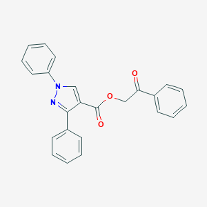 2-oxo-2-phenylethyl 1,3-diphenyl-1H-pyrazole-4-carboxylate